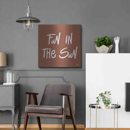 Luxe Metal Art 'Fun in the Sun' by Fearfully Made Creations, Metal Wall Art,24x24