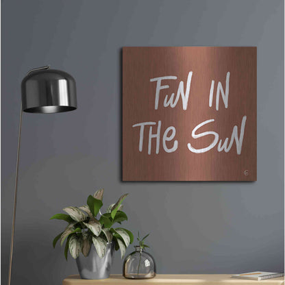 Luxe Metal Art 'Fun in the Sun' by Fearfully Made Creations, Metal Wall Art,24x24