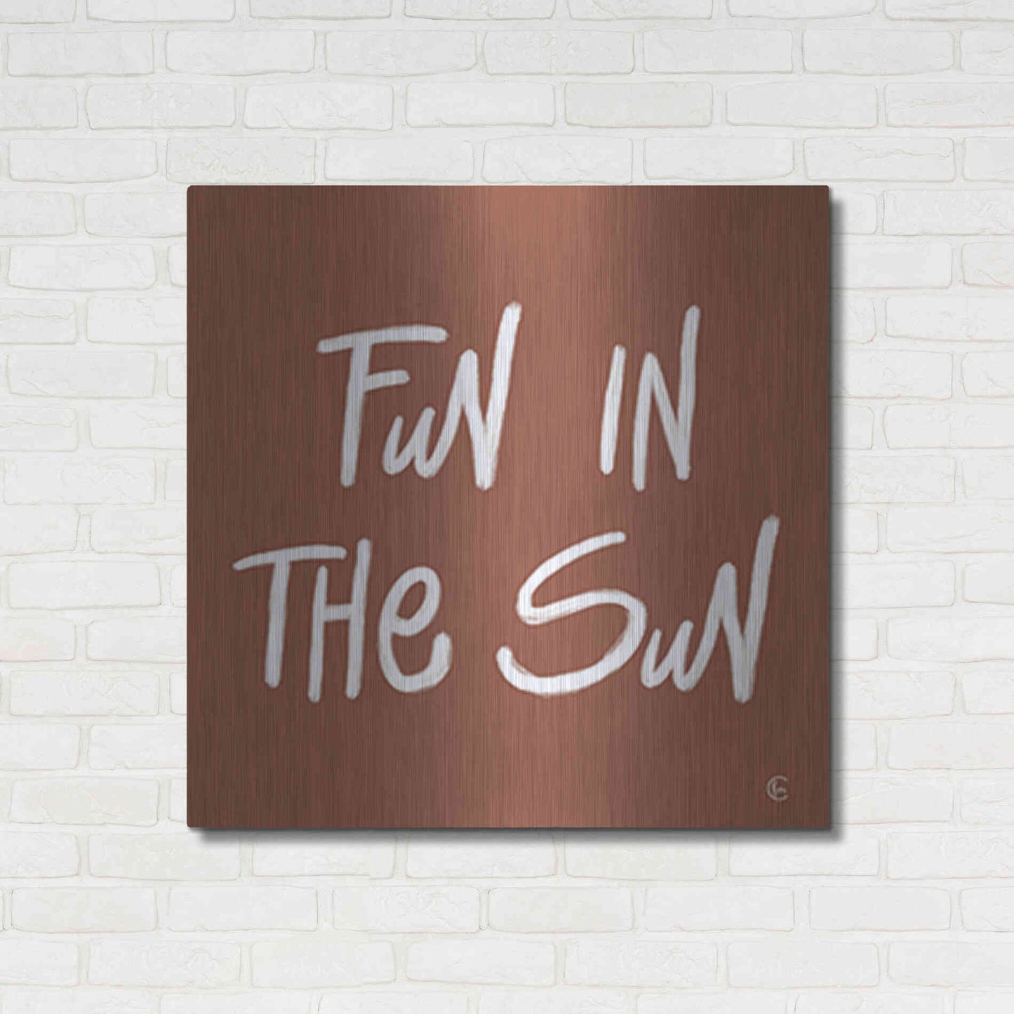 Luxe Metal Art 'Fun in the Sun' by Fearfully Made Creations, Metal Wall Art,36x36
