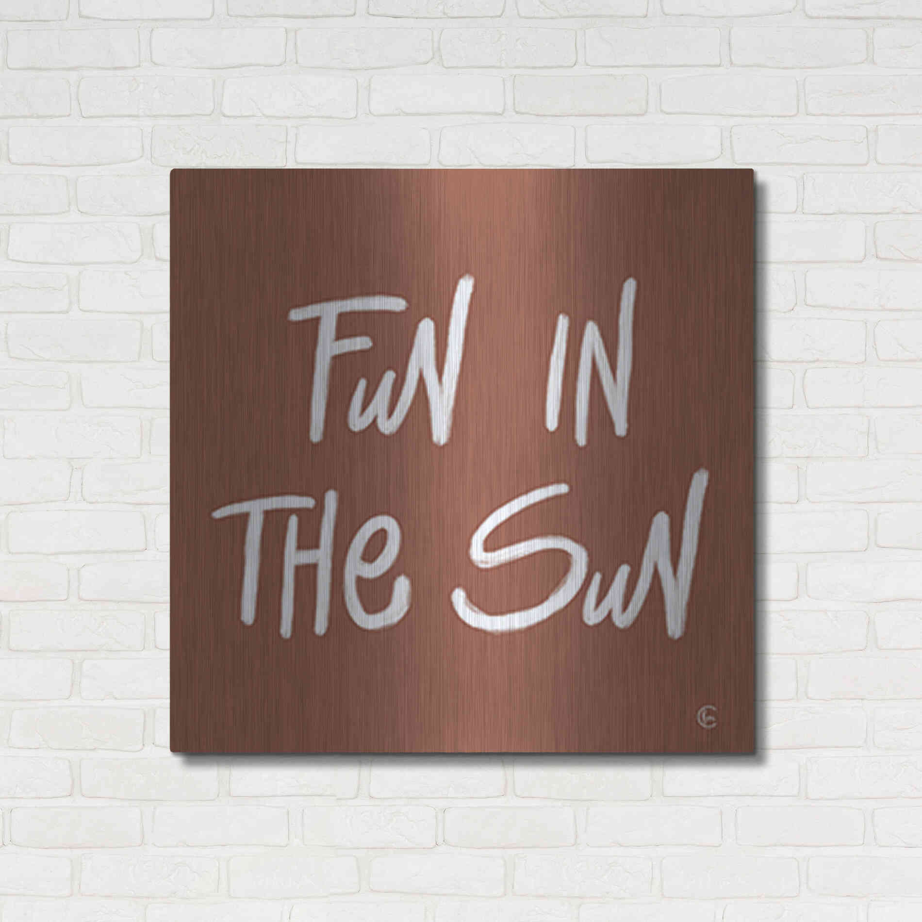 Luxe Metal Art 'Fun in the Sun' by Fearfully Made Creations, Metal Wall Art,36x36