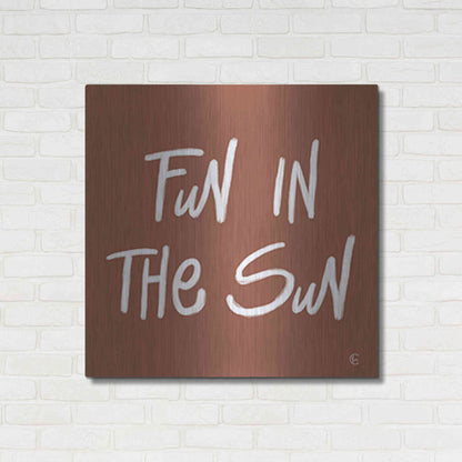 Luxe Metal Art 'Fun in the Sun' by Fearfully Made Creations, Metal Wall Art,36x36