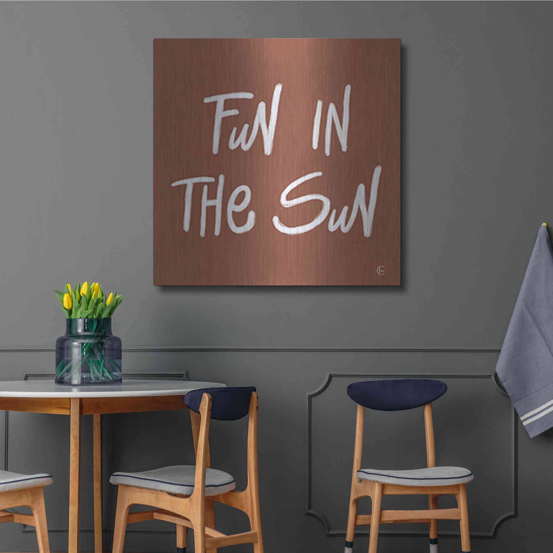 Luxe Metal Art 'Fun in the Sun' by Fearfully Made Creations, Metal Wall Art,36x36