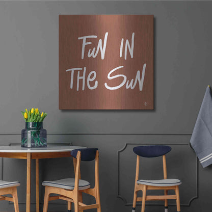Luxe Metal Art 'Fun in the Sun' by Fearfully Made Creations, Metal Wall Art,36x36