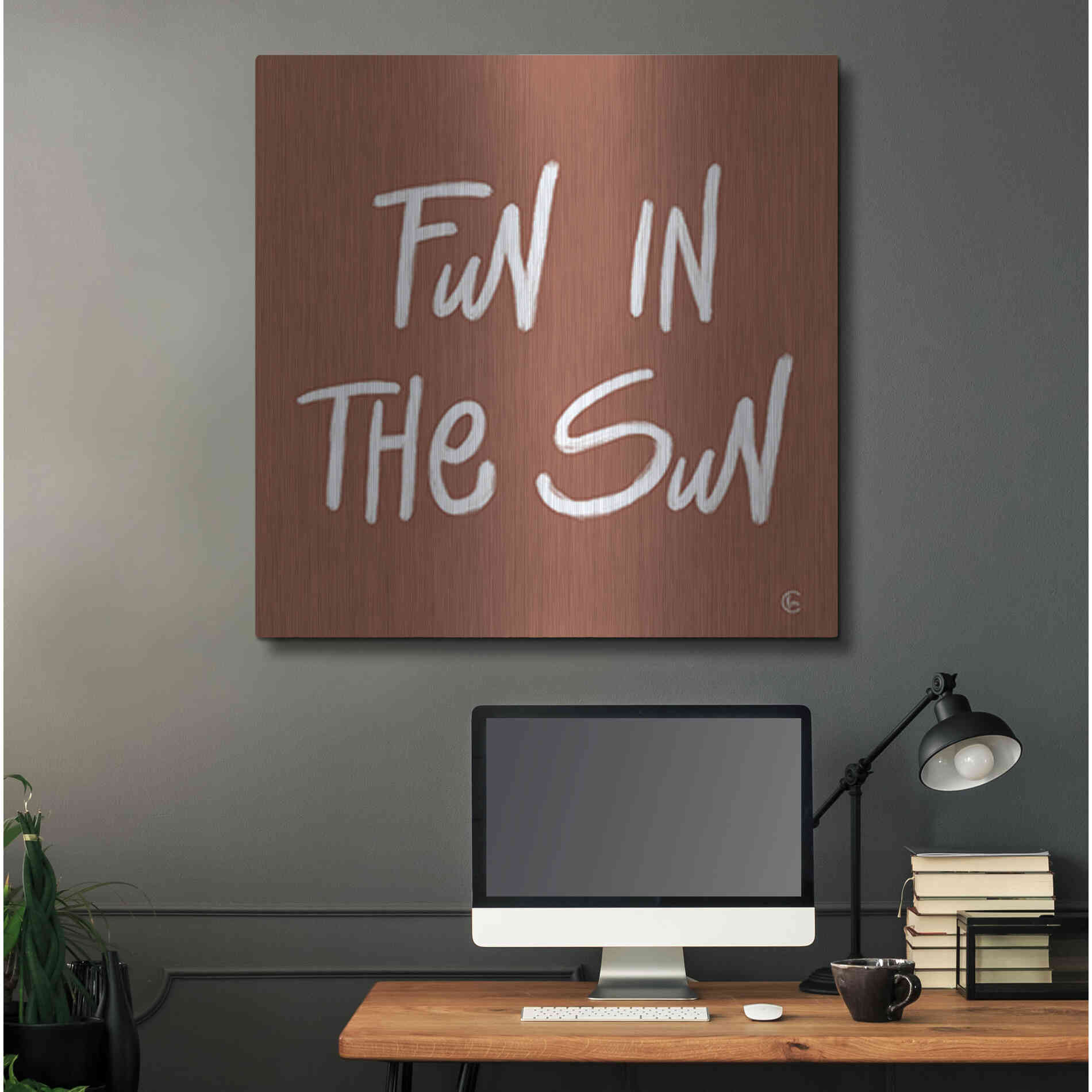 Luxe Metal Art 'Fun in the Sun' by Fearfully Made Creations, Metal Wall Art,36x36