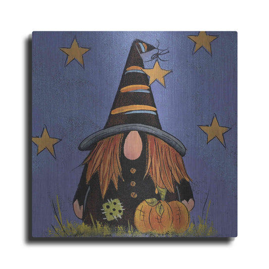 Luxe Metal Art 'Halloween Gnome' by Lisa Hilliker, Metal Wall Art