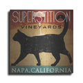 Luxe Metal Art 'Superstition Vineyards Cat' by Ryan Fowler, Metal Wall Art