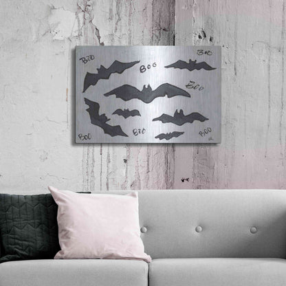 Luxe Metal Art 'Boo Bats' by Cindy Jacobs, Metal Wall Art,36x24