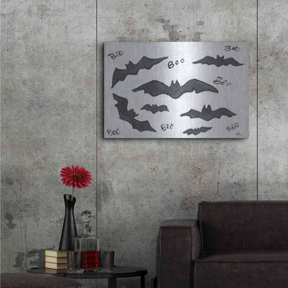 Luxe Metal Art 'Boo Bats' by Cindy Jacobs, Metal Wall Art,36x24
