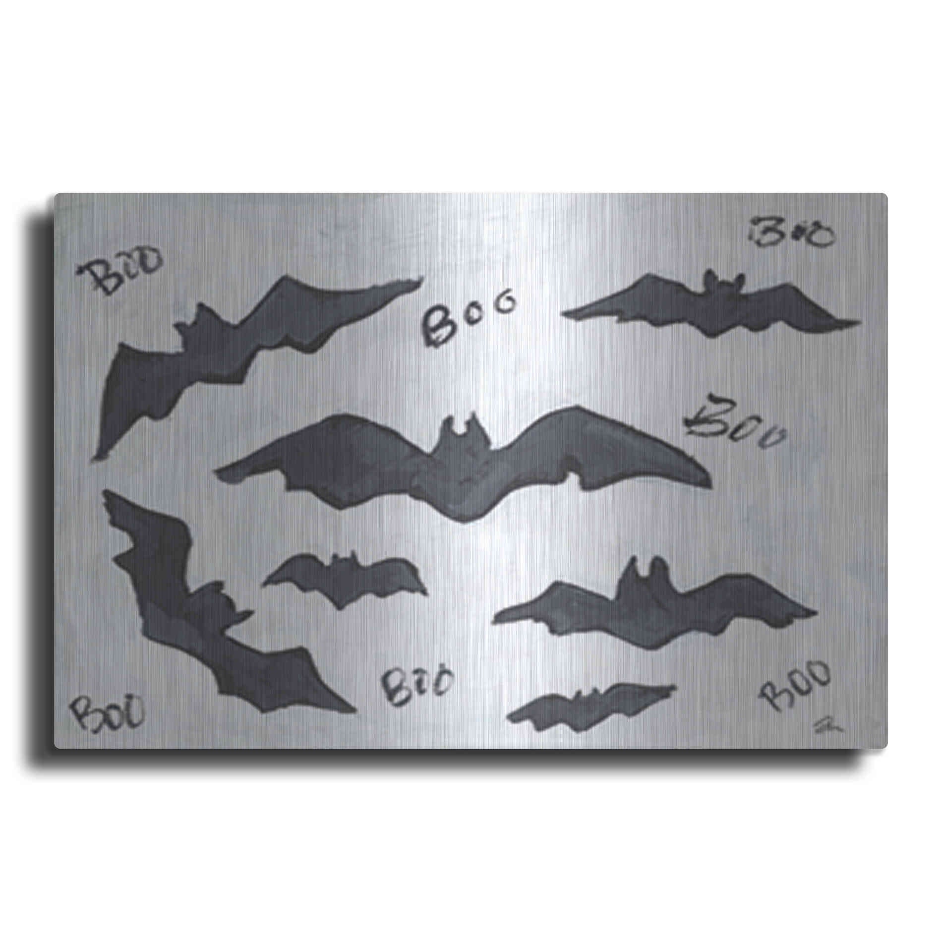 Luxe Metal Art 'Boo Bats' by Cindy Jacobs, Metal Wall Art