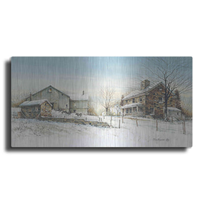 Luxe Metal Art 'February Morning' by John Rossini, Metal Wall Art