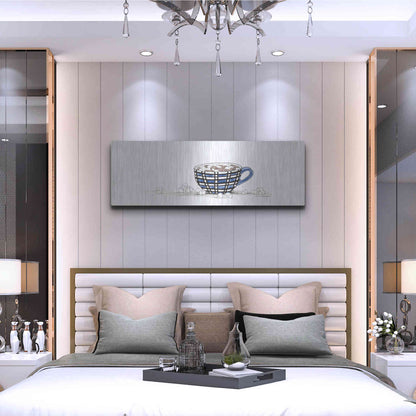 Luxe Metal Art 'Hot Cocoa' by Kamdon Kreations, Metal Wall Art,48x16