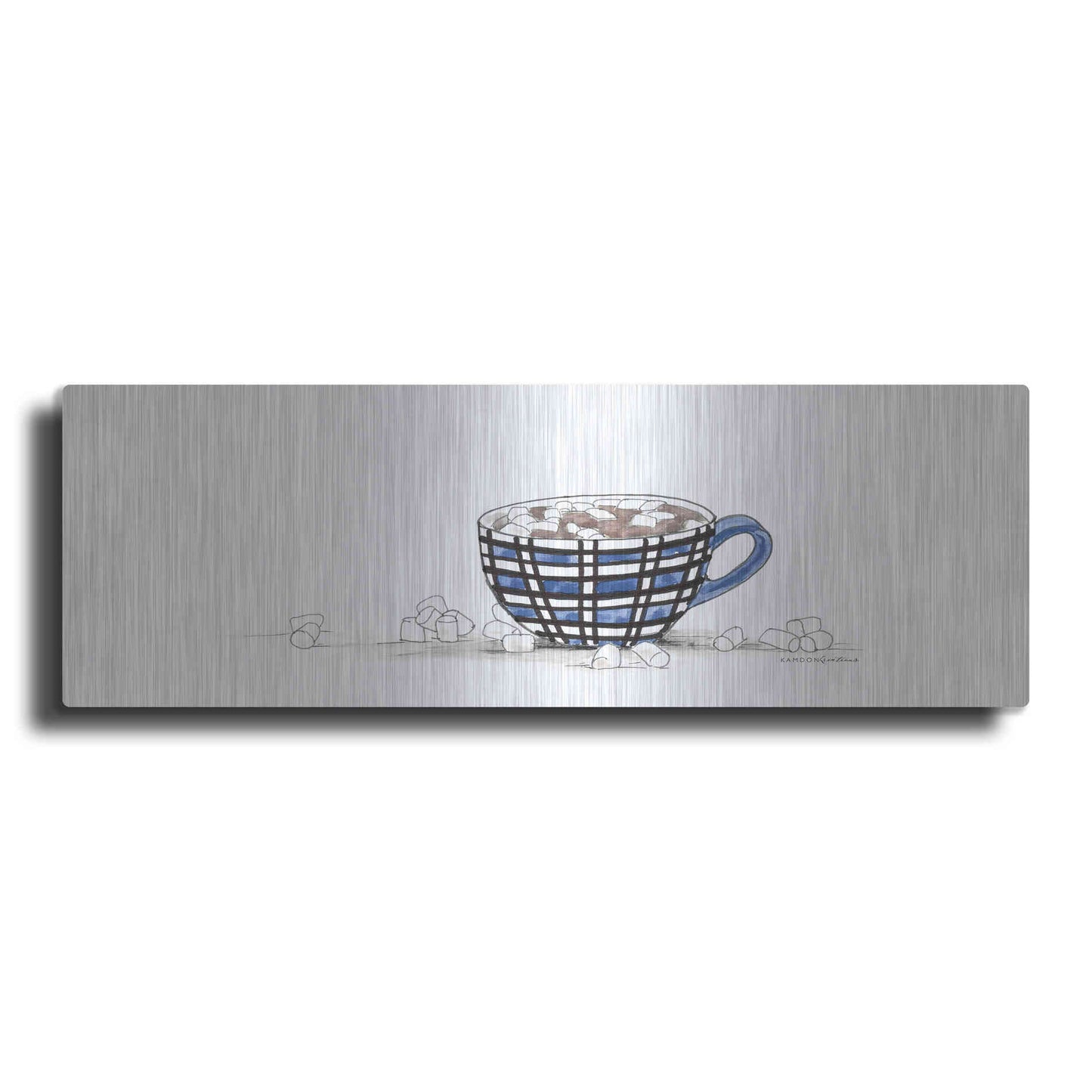 Luxe Metal Art 'Hot Cocoa' by Kamdon Kreations, Metal Wall Art