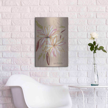 Luxe Metal Art 'Welcome Home' by Kait Roberts, Metal Wall Art,16x24