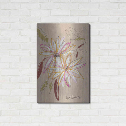 Luxe Metal Art 'Welcome Home' by Kait Roberts, Metal Wall Art,24x36