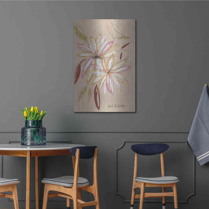 Luxe Metal Art 'Welcome Home' by Kait Roberts, Metal Wall Art,24x36