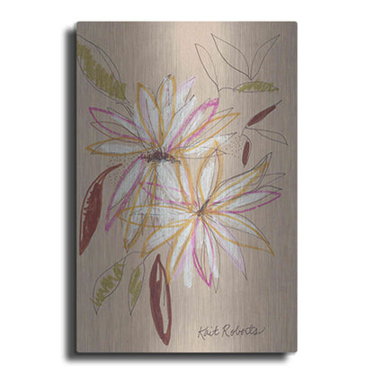 Luxe Metal Art 'Welcome Home' by Kait Roberts, Metal Wall Art