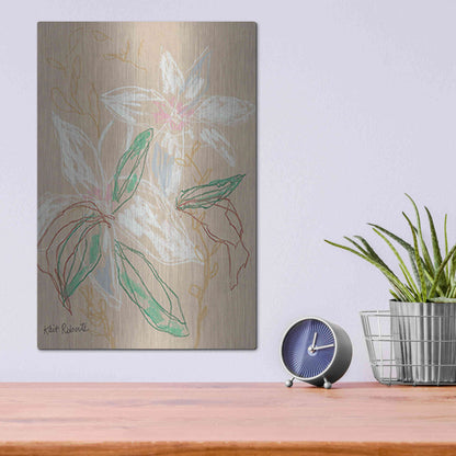 Luxe Metal Art 'I'd Much Rather Be Home' by Kait Roberts, Metal Wall Art,12x16