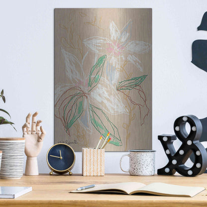 Luxe Metal Art 'I'd Much Rather Be Home' by Kait Roberts, Metal Wall Art,12x16