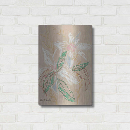 Luxe Metal Art 'I'd Much Rather Be Home' by Kait Roberts, Metal Wall Art,16x24
