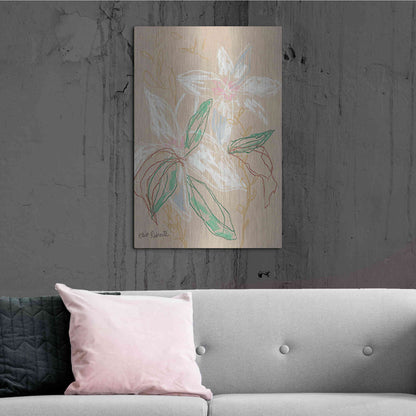 Luxe Metal Art 'I'd Much Rather Be Home' by Kait Roberts, Metal Wall Art,24x36