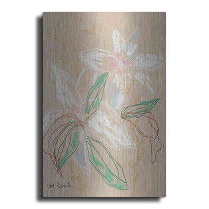 Luxe Metal Art 'I'd Much Rather Be Home' by Kait Roberts, Metal Wall Art