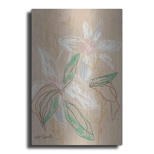 Luxe Metal Art 'I'd Much Rather Be Home' by Kait Roberts, Metal Wall Art