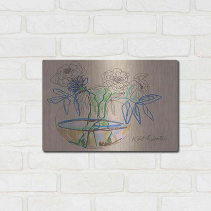 Luxe Metal Art 'Bouquet for Debbie' by Kait Roberts, Metal Wall Art,16x12