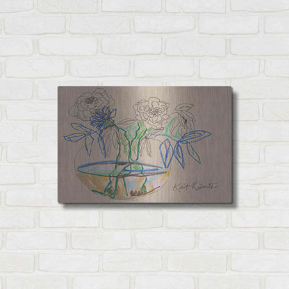 Luxe Metal Art 'Bouquet for Debbie' by Kait Roberts, Metal Wall Art,24x16