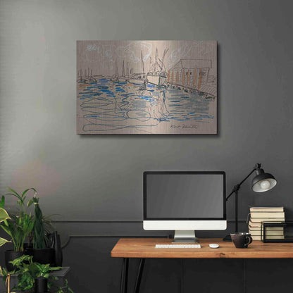 Luxe Metal Art 'Harraseeket Lunch and Lobster Co.' by Kait Roberts, Metal Wall Art,36x24
