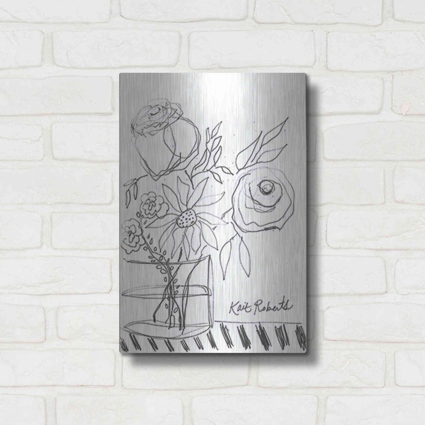 Luxe Metal Art 'Good Morning' by Kait Roberts, Metal Wall Art,12x16