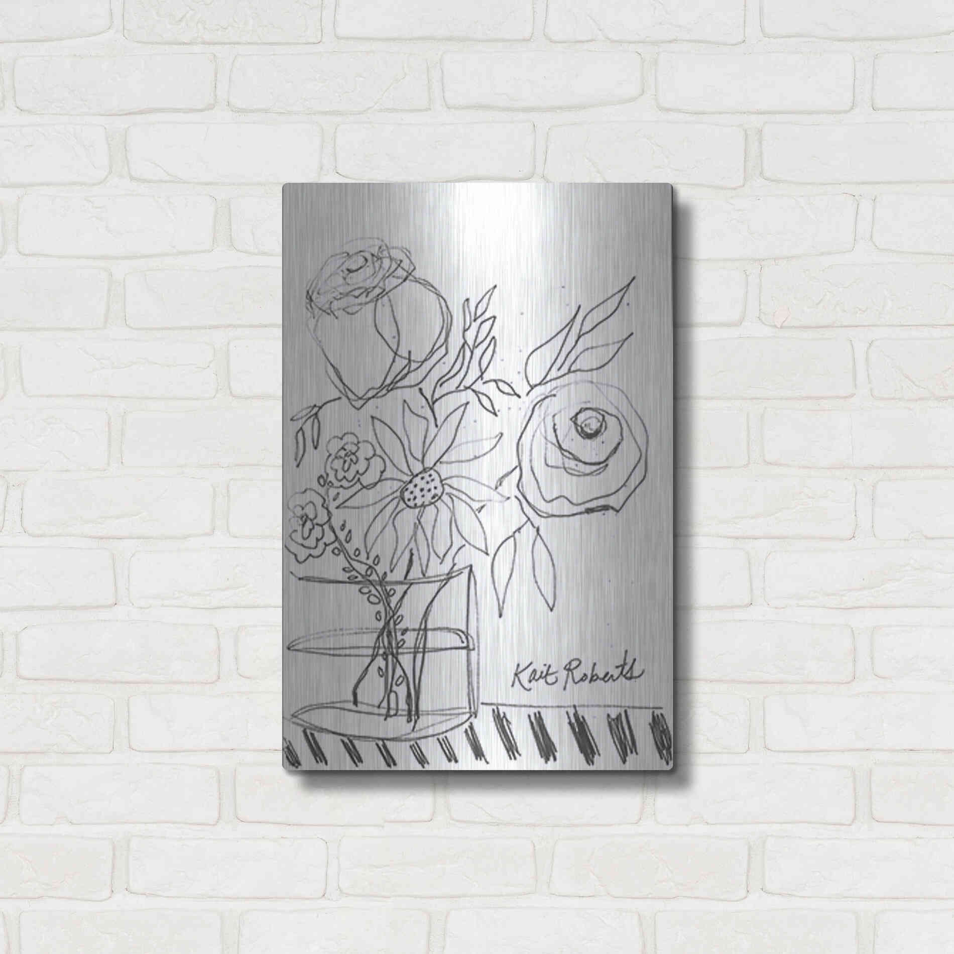 Luxe Metal Art 'Good Morning' by Kait Roberts, Metal Wall Art,16x24