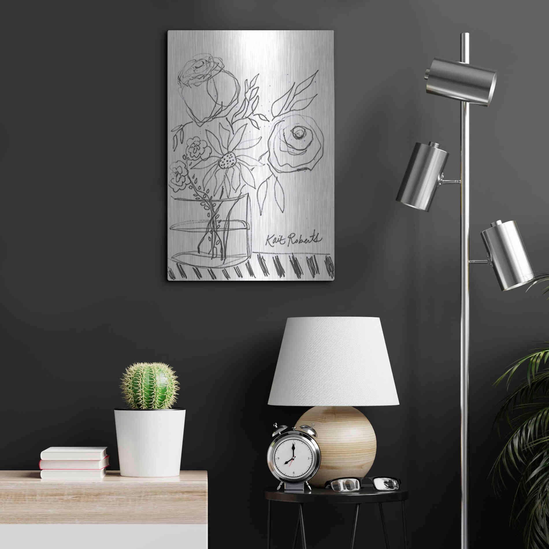 Luxe Metal Art 'Good Morning' by Kait Roberts, Metal Wall Art,16x24