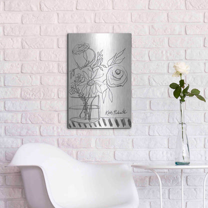 Luxe Metal Art 'Good Morning' by Kait Roberts, Metal Wall Art,16x24