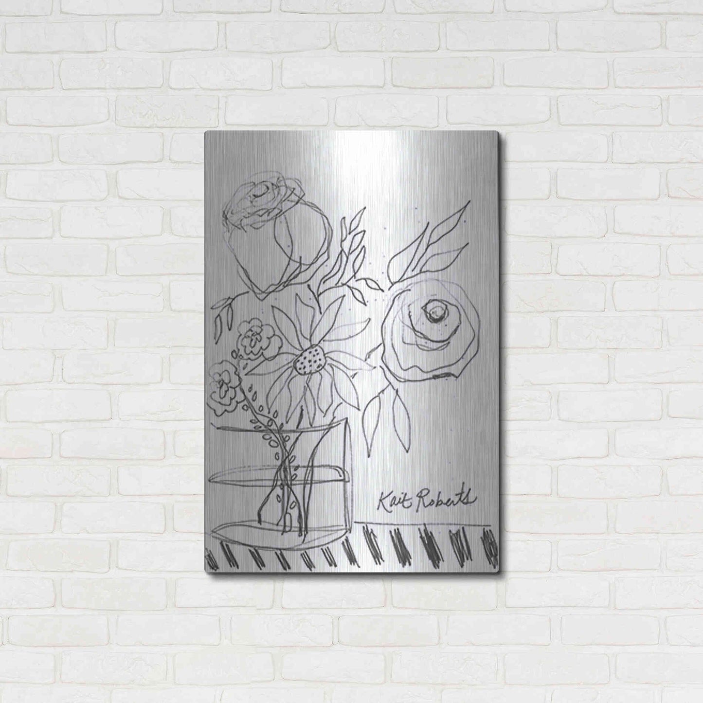 Luxe Metal Art 'Good Morning' by Kait Roberts, Metal Wall Art,24x36