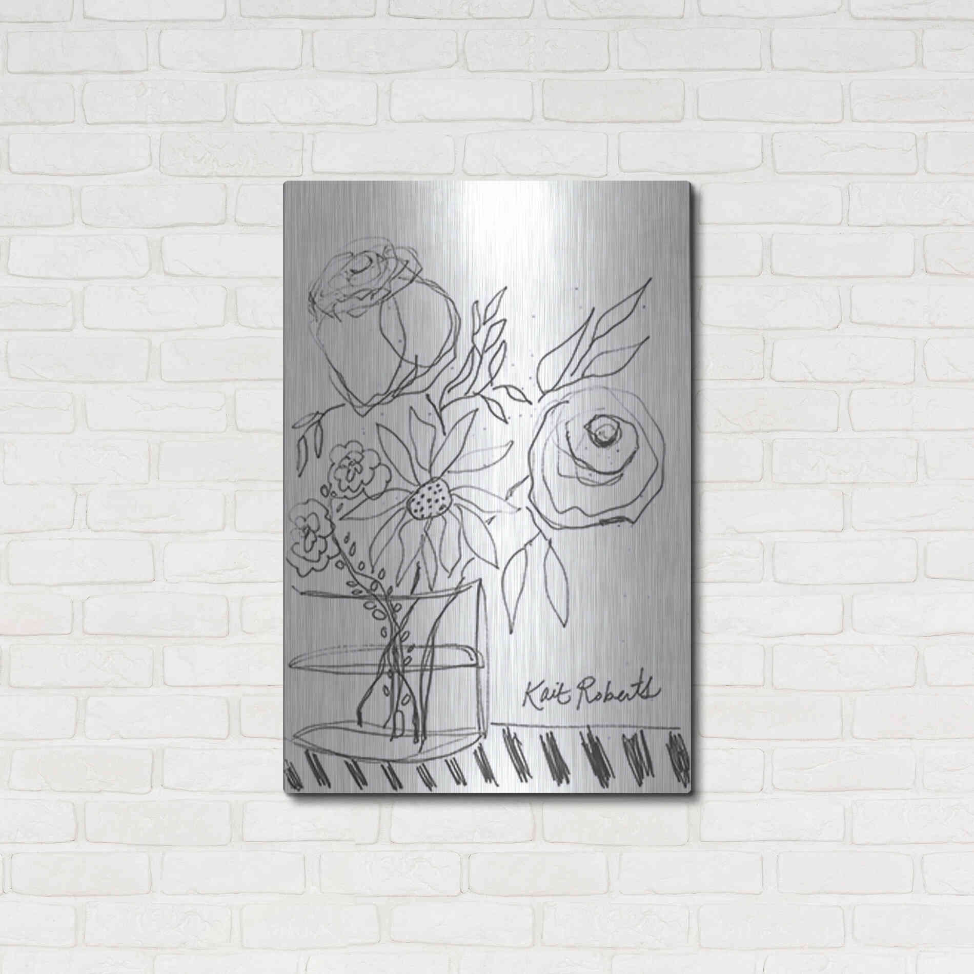 Luxe Metal Art 'Good Morning' by Kait Roberts, Metal Wall Art,24x36