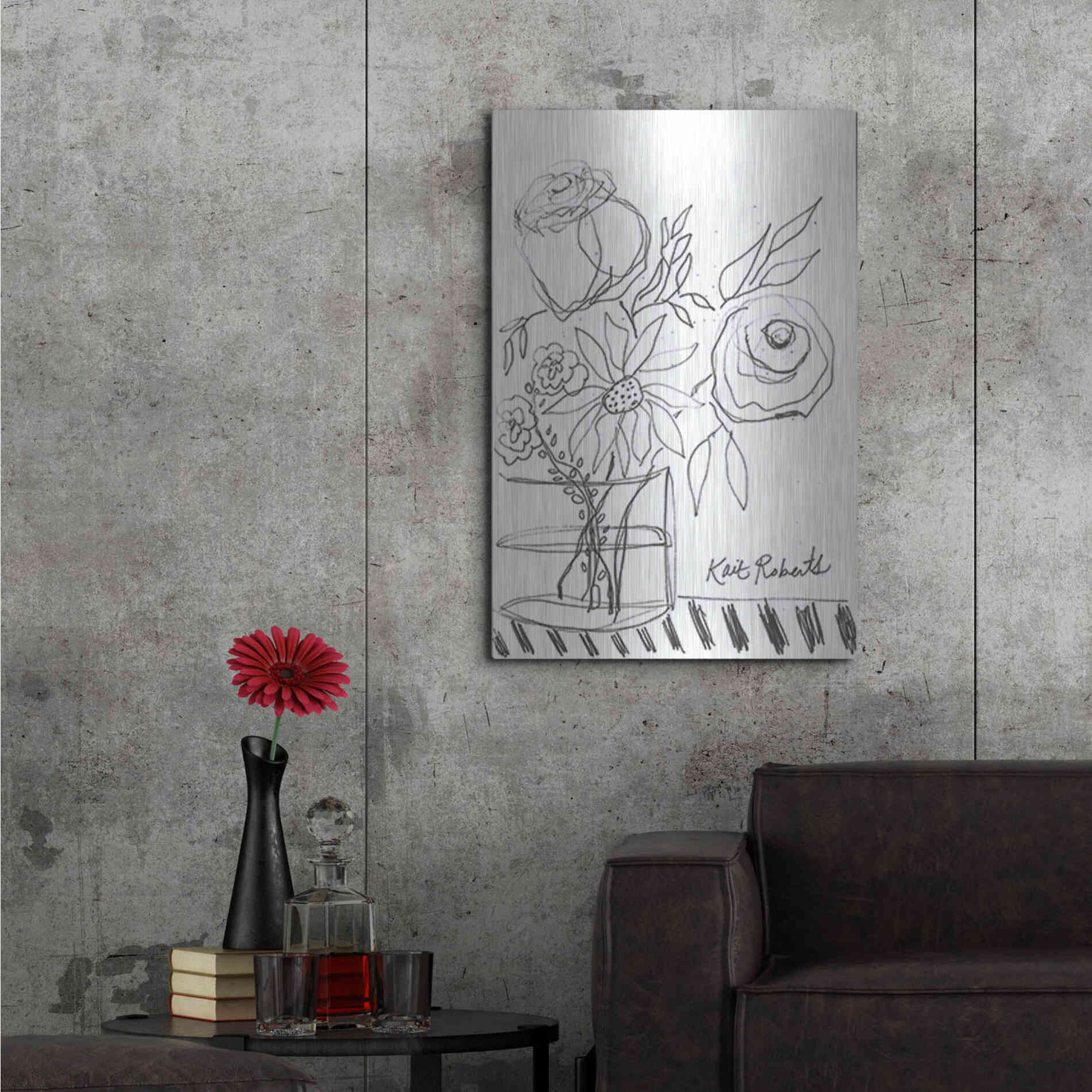 Luxe Metal Art 'Good Morning' by Kait Roberts, Metal Wall Art,24x36