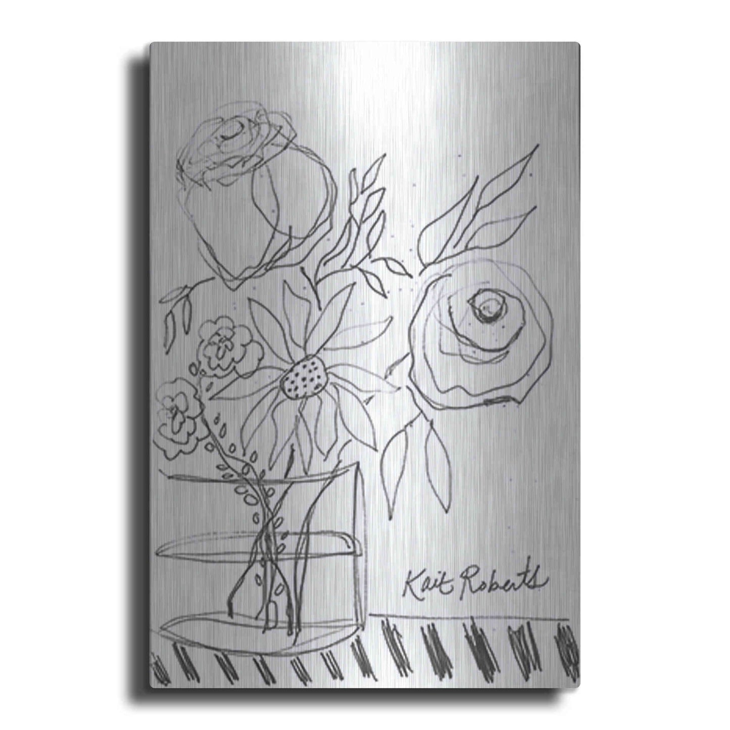 Luxe Metal Art 'Good Morning' by Kait Roberts, Metal Wall Art