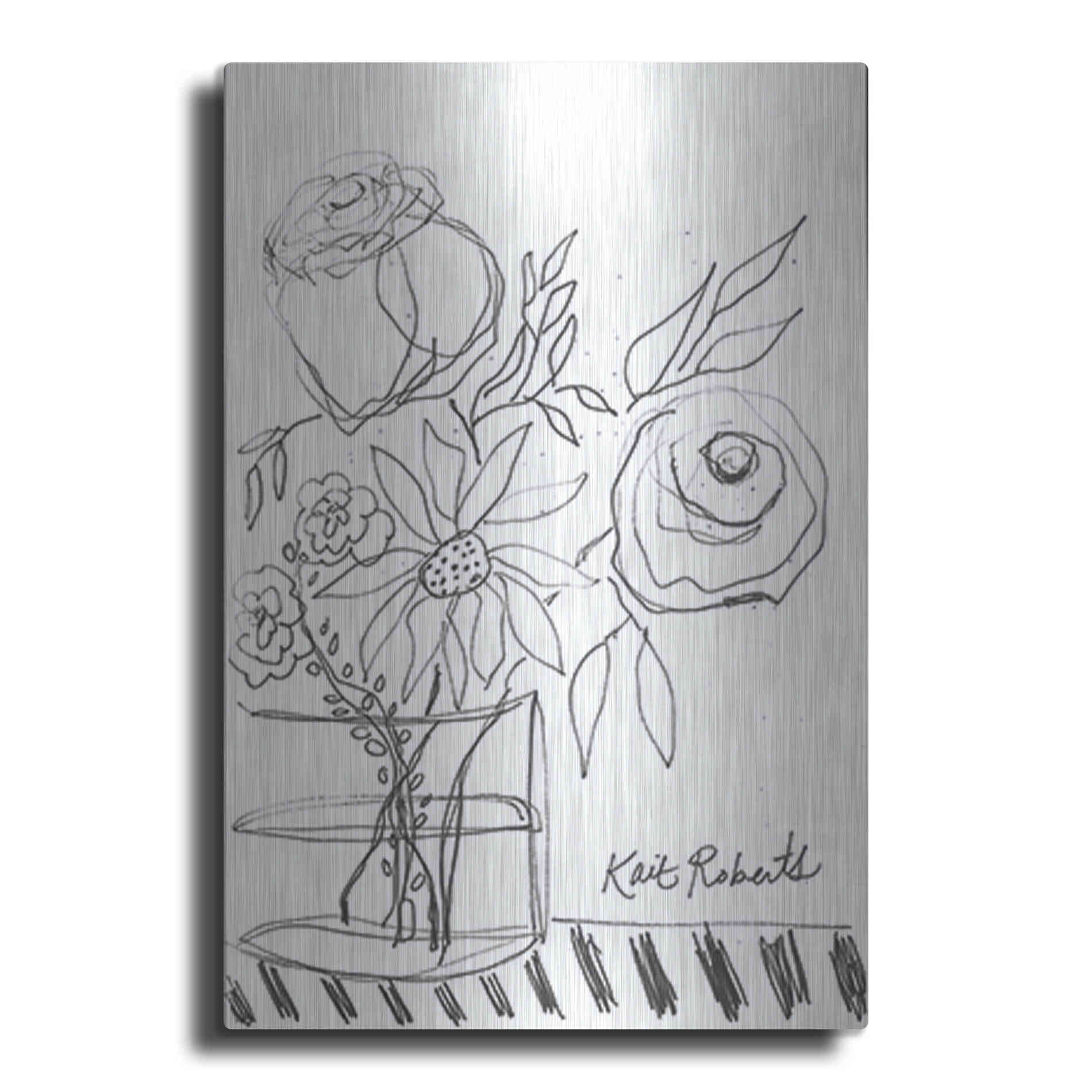 Luxe Metal Art 'Good Morning' by Kait Roberts, Metal Wall Art