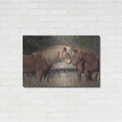 Luxe Metal Art 'Assateague Horses III' by Lori Deiter, Metal Wall Art,36x24
