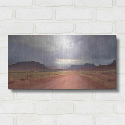Luxe Metal Art 'Colorado Country Roads' by Lori Deiter, Metal Wall Art,24x12