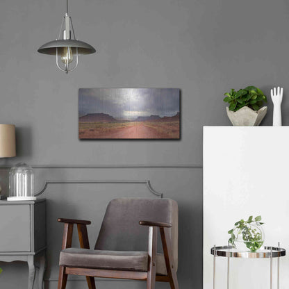 Luxe Metal Art 'Colorado Country Roads' by Lori Deiter, Metal Wall Art,24x12