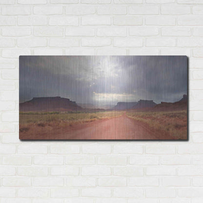 Luxe Metal Art 'Colorado Country Roads' by Lori Deiter, Metal Wall Art,48x24