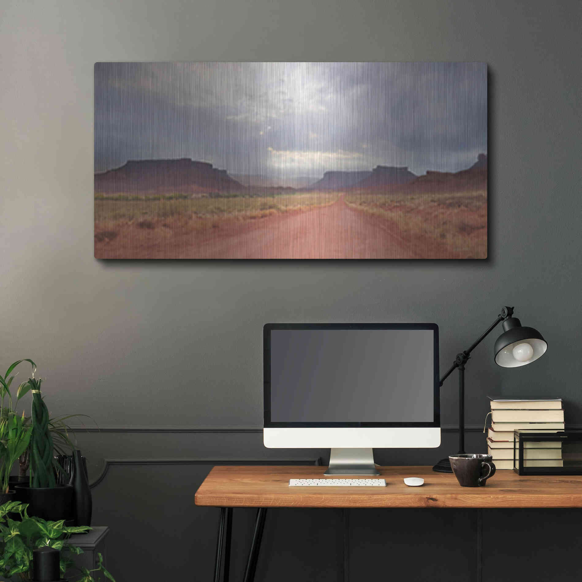 Luxe Metal Art 'Colorado Country Roads' by Lori Deiter, Metal Wall Art,48x24