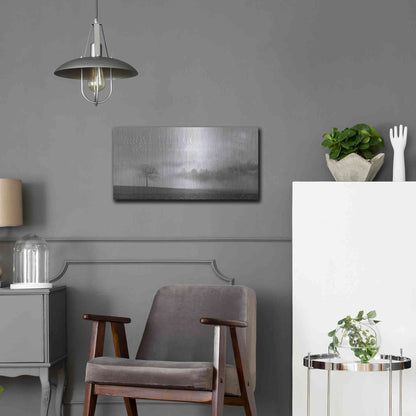 Luxe Metal Art 'Above the Fog' by Lori Deiter, Metal Wall Art,24x12