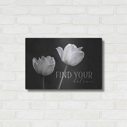 Luxe Metal Art 'Find Your Balance' by Lori Deiter, Metal Wall Art,24x16