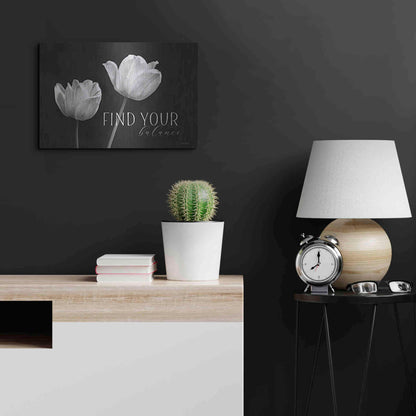 Luxe Metal Art 'Find Your Balance' by Lori Deiter, Metal Wall Art,24x16