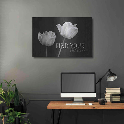 Luxe Metal Art 'Find Your Balance' by Lori Deiter, Metal Wall Art,36x24
