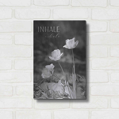 Luxe Metal Art 'Inhale, Exhale' by Lori Deiter, Metal Wall Art,12x16