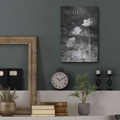 Luxe Metal Art 'Inhale, Exhale' by Lori Deiter, Metal Wall Art,12x16