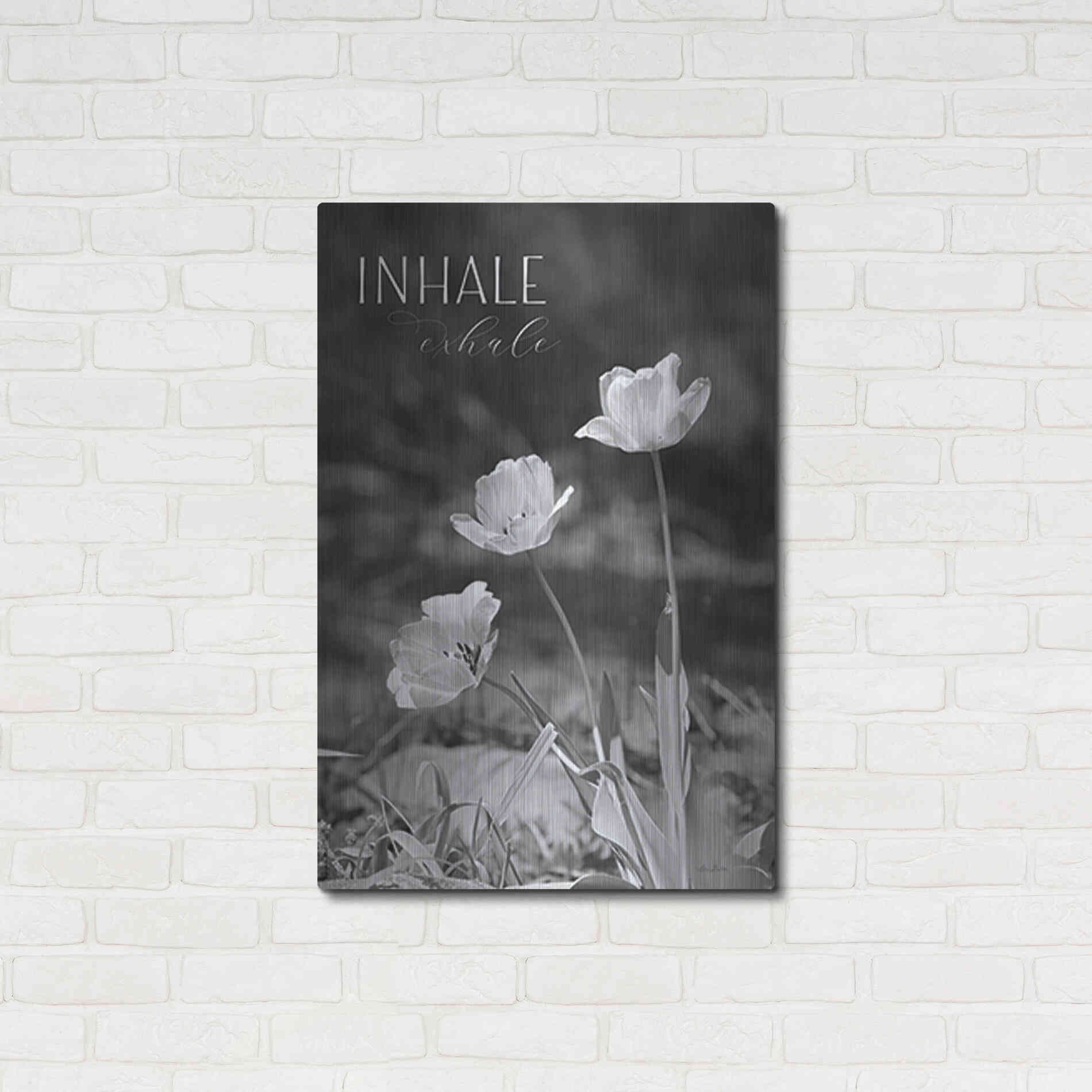 Luxe Metal Art 'Inhale, Exhale' by Lori Deiter, Metal Wall Art,24x36